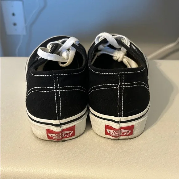 Vans Classic Black and White Sneakers - Picture 3 of 5